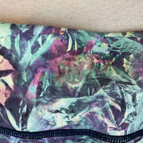 Lululemon Run Top Speed Crop II 2 Leggings Sz 6 Iridescent Multi - Picture 8 of 12